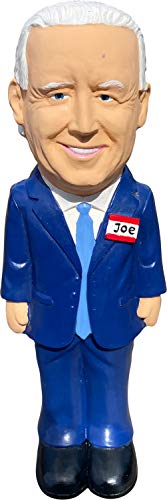 Happy Creatures - Joe Biden Squeaky Parody Dog Toy, Natural Rubber Latex, 8.75' Tall