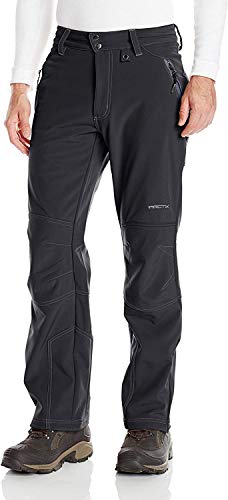 Arctix Men's Advantage Outdoor Quick Dry Fleece Lined Softshell Pants, Black, Medium/32' Inseam
