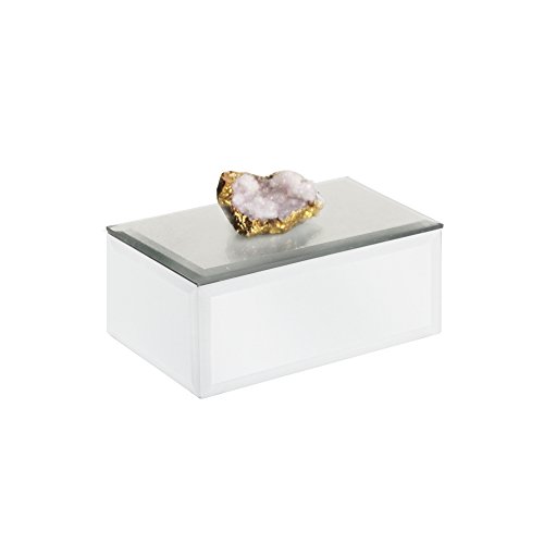 American Atelier Agate Jewelry Box, White