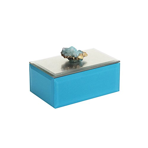 American Atelier Agate Jewelry Box, Turquoise