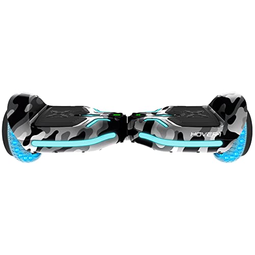 Hover-1 i100 Electric Hoverboard | 7MPH Top Speed, 10 Mile Range, 5HR Full-Charge, Built-In Bluetooth Speaker, Rider Modes: Beginner to Expert, Camouflage