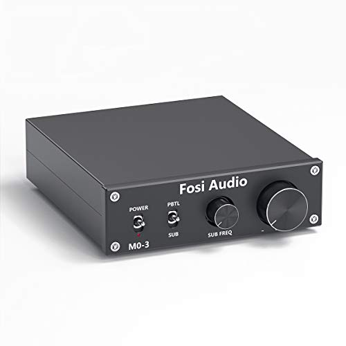 Fosi Audio M03 200 Watt TPA3255 Subwoofer Amplifier Mini Mono Channel Audio Power Amp for Home Theater Full-Frequency and SUB Bass Switchable with 32V/5A Power Supply
