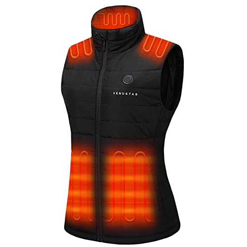 Venustas Women's Heated Vest with Battery Pack 7.4V, Heated clothes for women