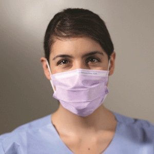 Halyard Health 25868 (Formally Kimberly Clark) Medical Hospital Quality Medical Mask Procedure Kc100 Lavender (Pack of 50)