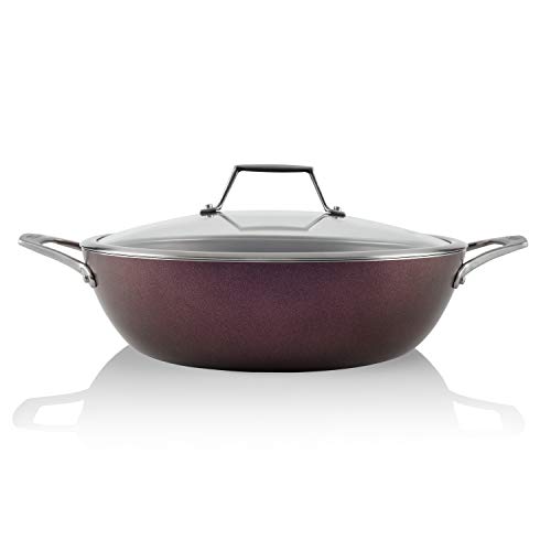 TECHEF - Art Pan Collection, 5 Qt / 12-in Nonstick All Purpose Chef Pan with Cover, Made in Korea (5-quart Chef Pan)