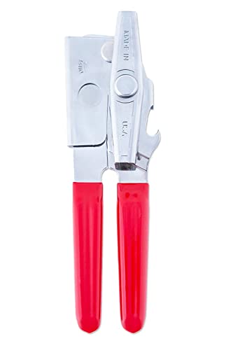 EZ-DUZ-IT Deluxe Can Opener with Red Grips