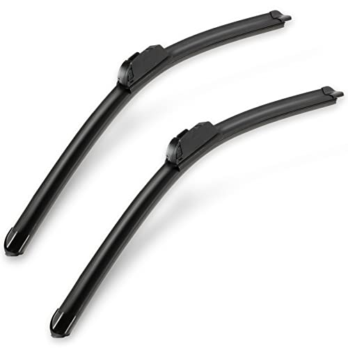 OEM QUALITY Premium All-Season 22' + 22' Windshield Wiper Blades pair for front windshield, Wiper Blades Easy Install & Durable Stable Quiet Car Accessories(Set of 2)