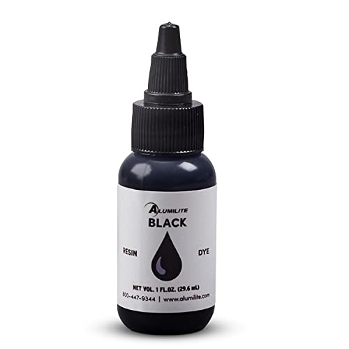 Alumilite Dye Liquid Color Tint Black (1 oz) Highly Concentrated Colorant or Pigments for Casting Resins, Epoxy Coating, and Urethane | Used in Coloring Clear, Translucent, Opaque Color Arts & Crafts
