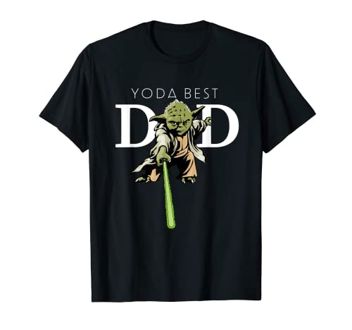 Star Wars Yoda Lightsaber Best Dad Father's Day T-Shirt