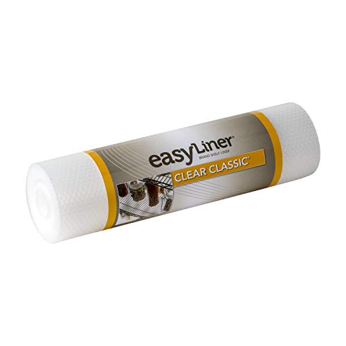 Duck Brand Clear Classic Easy Liner Shelf Liner, Non-Adhesive, Clear, 12 Inches x 20 Feet
