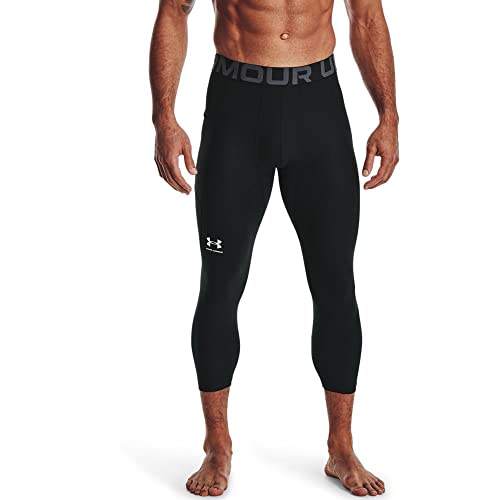 Under Armour Men's Armour Heatgear 3/4 Leggings, Black (001)/Pitch Gray, Large