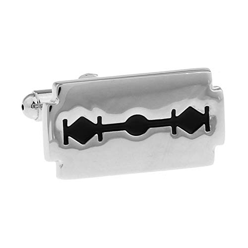 Shaving Barber Punk Razor Blade Cufflinks