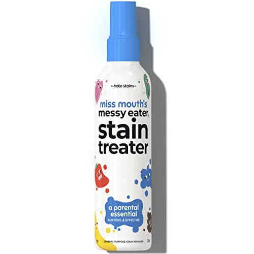 HATE STAINS CO Stain Remover for Clothes - 4oz Newborn & Baby Essentials - Miss Mouth's Messy Eater Stain Treater Spray - No Dry Cleaning Food, Grease, Coffee Off Laundry, Underwear, Fabric