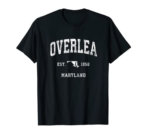 Overlea Maryland MD Vintage Athletic Sports Design T-Shirt