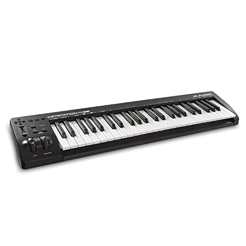 M-Audio Keystation 49 MK3 - Synth Action 49 Key USB MIDI Keyboard Controller with Assignable Controls, Pitch and Mod Wheels, and Software Included