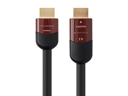 Monoprice Active High Speed HDMI Cable - 4K@60Hz, HDR, 18Gbps, 28AWG, YUV, 4:4:4, CL2, 50 Feet, Black - Ultra Active Series