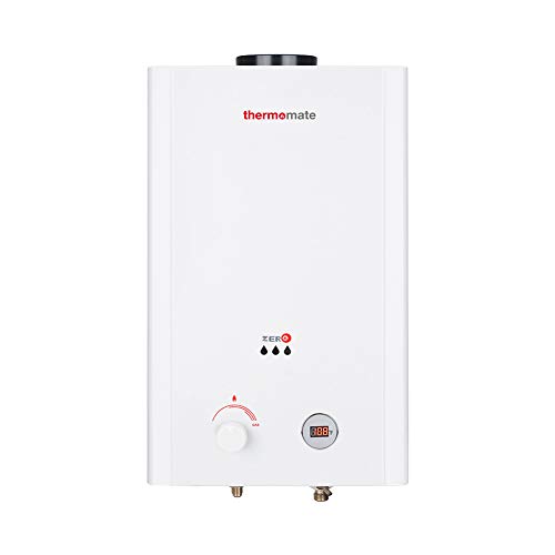 thermomate ZERO16 4.23 GPM Propane Tankeless Gas Water Heater for Outdoor, 0.7 PSI Low Pressure Startup, White
