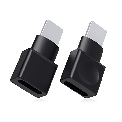 CHANG XU 2PCS Docking Extender Connector Adapter Seats Female to Male. Transfer Video, Audio, Picture, Photo, Music, Data and Power Charger Adapter. (Black)