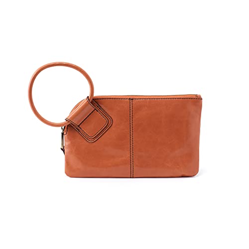 Hobo Womens Leather Handbag Wristlet (Amber, One Size)