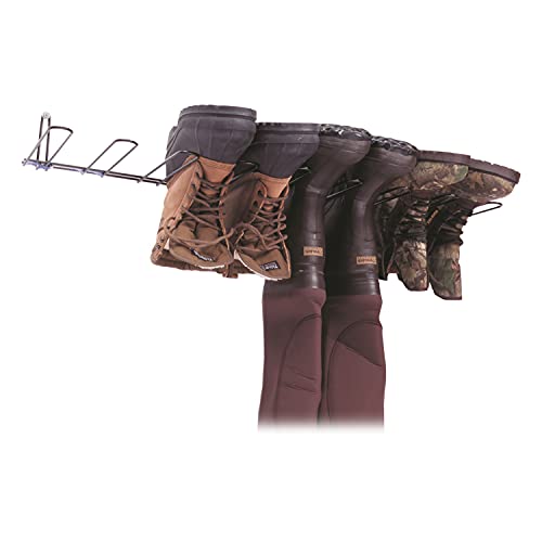 Rack'Em 4 Pair Boot Rack & Wader Hanger , 4.5'H x 35.25'W x 10.5'D