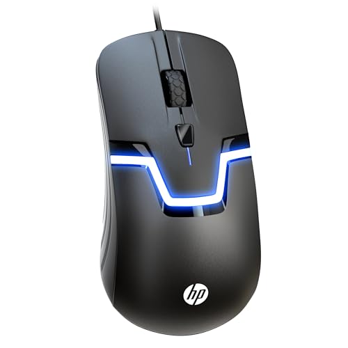 HP Wired RGB Gaming Mouse High Performance Mouse with Optical Sensor, 3 Buttons, 7 Color LED for Computer Notebook Laptop Office PC Home