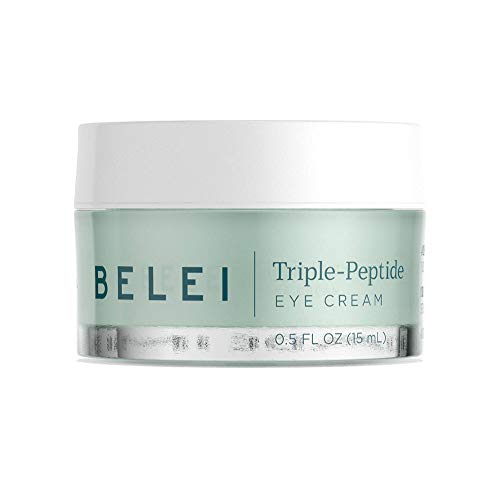 Amazon Brand - Belei Triple-Peptide, Paraben Free Under Eye Cream for Fine Lines, Puffiness and Dark Circles, 0.5 Fluid Ounce (15 mL)