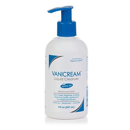 Vanicream Liquid Cleanser - 8 fl oz – Unscented, Gluten-Free Formula for Sensitive Skin