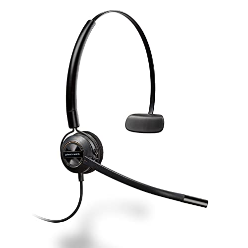 Plantronics - EncorePro HW540 Convertible Headet - Wired Convertible (3 wearing styles) Headset with Boom Mic - Connect to your PC and/or Deskphone