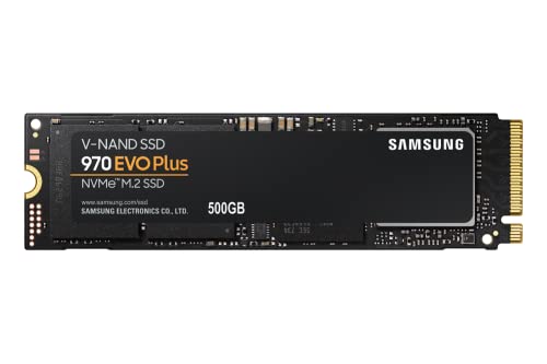 SAMSUNG 970 EVO Plus SSD 500GB NVMe M.2 Internal Solid State Drive w/ V-NAND Technology, Storage and Memory Expansion for Gaming, Graphics w/ Heat Control, Max Speed, MZ-V7S500B/AM