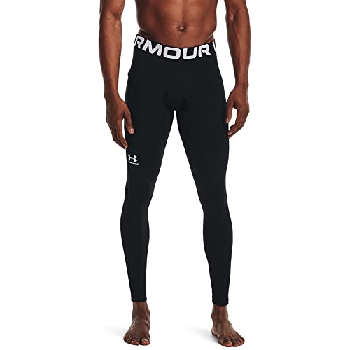 Under Armour Men's ColdGear Armour Leggings, Black (001)/White, Medium