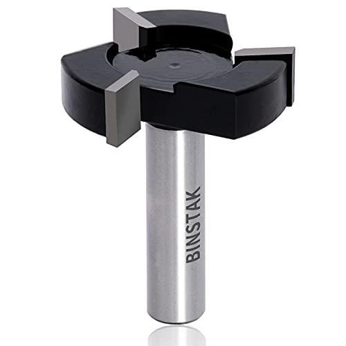 CNC Spoilboard Surfacing Router Bits, 1/2 inch Shank 2 inch Cutting Diameter, Slab Flattening Router Bit Planing Bit Wood Milling Cutter Planer Woodworking Tool by BINSTAK (Carbide)