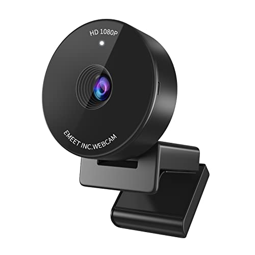 1080P Webcam - USB Webcam with Microphone & Physical Privacy Cover, Noise-Canceling Mic, Auto Light Correction, EMEET C950 Ultra Compact FHD Web Cam w/ 70° View for Meeting/Online Classes/Zoom/YouTube