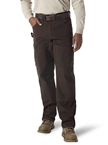 Wrangler Riggs Workwear mens Ranger work utility pants, Dark Brown, 34W x 32L US