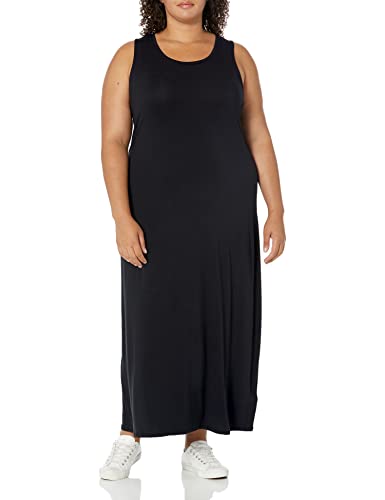 Amazon Essentials Women's Tank Maxi Dress, Black, Medium