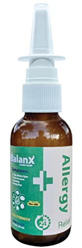 Sanadrin is Now BalanX Extra Strength 24hr Allergy Medicine, Sneezing, Itchy, Watery Eyes, Sinus Pressure, Runny Nose, Respiratory, Cortisone, Full Prescription Strength, Virus Shield - Made in USA