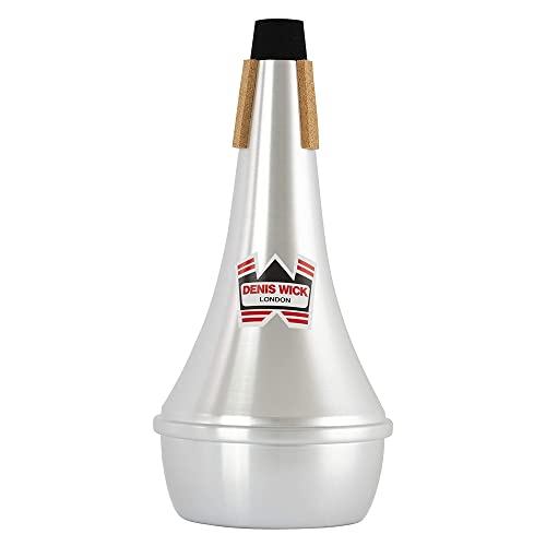 Denis Wick Trombone Straight Mute | Aluminum Mute for Trombone | Accessories for Brass Instruments | Metal Mute for Low Tone Register | Straight Mute for Performance | 3.9 x 6.3 x 1.6 inches