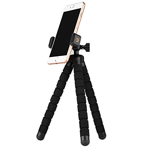 Ailun Phone Tripod Mount Stand Phone Holder Small Light Compatible with iPhone 13 12 12Pro12Mini 12Pro Max iPhone X Xs XR Xs Max 8 8 Plus 7 7 Plus 6 6s More Camera Cellphone