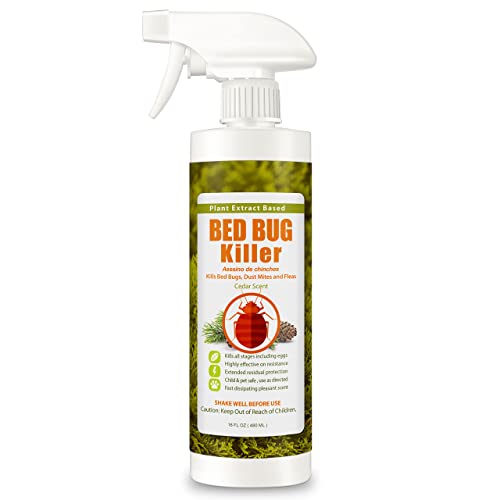 Bed Bug Killer 16 oz EcoVenger by EcoRaider, 100% Kill Efficacy, Bedbugs & Mites, Kills Eggs & the Resistant, Lasting Protection, USDA BIO-certified, Plant Extract Based & Non-Toxic, Child & Pet Safe