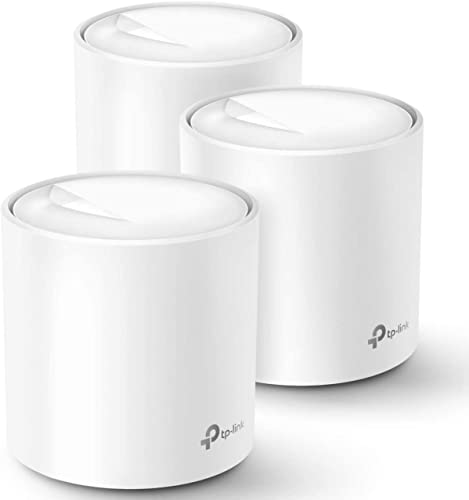 TP-Link Deco WiFi 6 Mesh System(Deco X20) - Covers up to 5800 Sq.Ft. , Replaces Wireless Routers and Extenders(3-Pack, 6 Ethernet Ports in total, supports Wired Ethernet Backhaul)