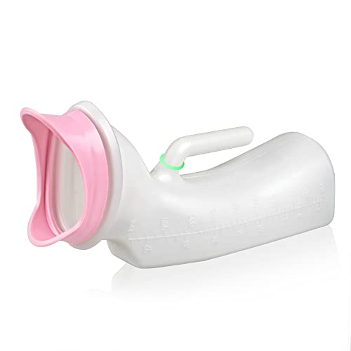 Portable Female Urinal for Women and Elderly, Urination Device Glow in The Dark, Contoured Urinal Bottle for Urine Collection, Pee Bottles for Hospita