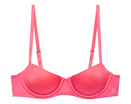 Savage X Fenty, Women's, Missy Savage Not Sorry Microfiber Low-Cut Balconette Bra, Pink Flash, 36D