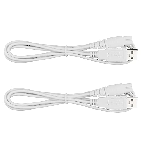 Water Flosser Charger Cord Replacement for Mospro, Zerhunt, Cremax, Nicefeel - Charging Cable 2-Pack