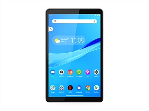 Lenovo Tab M8 Tablet, HD Android Tablet, Quad-Core Processor, 2GHz, 32GB Storage, Full Metal Cover, Long Battery Life, Android 10 Pie, Slate Black