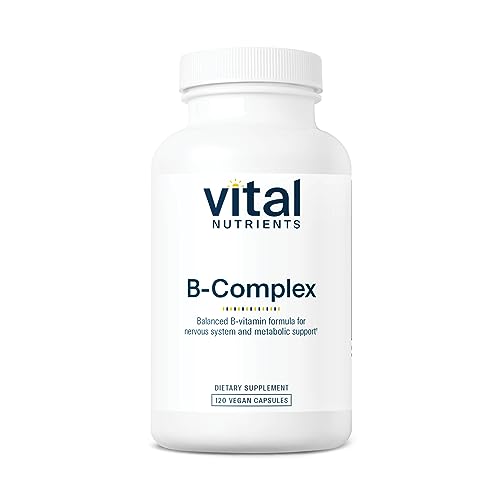 Vital Nutrients B-Complex | Vegan Supplement | Balanced High Potency B Vitamin Complex | Supports Energy Production, Metabolism and Heart Health* | Gluten, Dairy and Soy Free | 120 Capsules