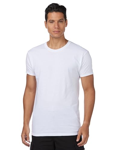 Hanes Men's Tagless Cotton Crew Undershirt Multiple Packs Colors, 3 Pack - White, XX-Large