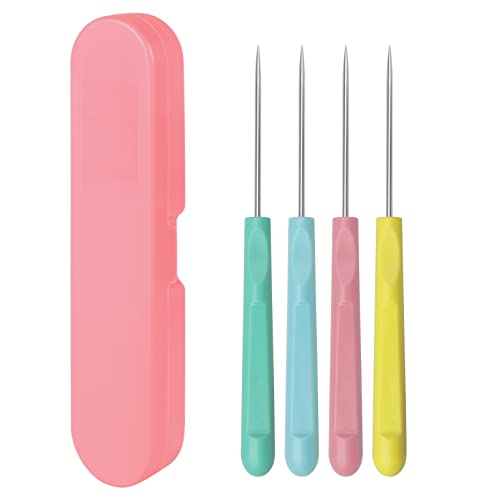 4Pcs 5.2 Inches Sugar Stir Needle, Cookie Scribe Needles Cake Decorating Needle Tool Cookie Decoration Supplies