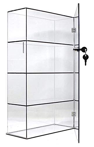T'z Tagz Brand Acrylic Lucite Showcase Jewelry Pastry Bakery Counter Display W/Door & Lock (10' X 4' X 18.25'h)