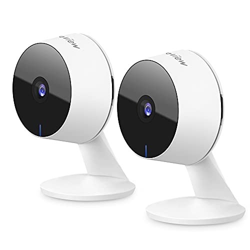 Laview Home Security Camera HD 1080P(2 Pack) Motion Detection,Include 2 SD Cards,Two-Way Audio,Night Vision,WiFi Indoor Surveillance for Baby/pet,Alexa and Google,Cloud Service (US Server)