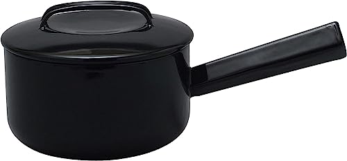 NOMAKU Saucepan, 6.7 inches (17 cm), Black, Made in Japan NOM-17NBK