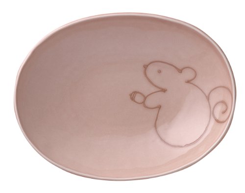 ケーアイ(K-ai) Fall Friends Curry Plate, 24.3×18.5×高さ4.5cm, Squirrel